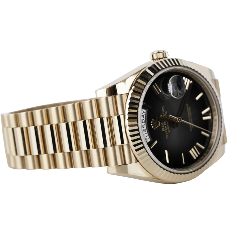 Rolex Day Date 40 Rose Gold Black Ombre (4)