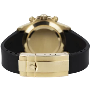 Rolex Daytona Rose Gold Choco Numerals Rubber Strap (5)