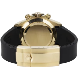 Rolex Daytona Rose Gold Choco Numerals Rubber Strap (6)