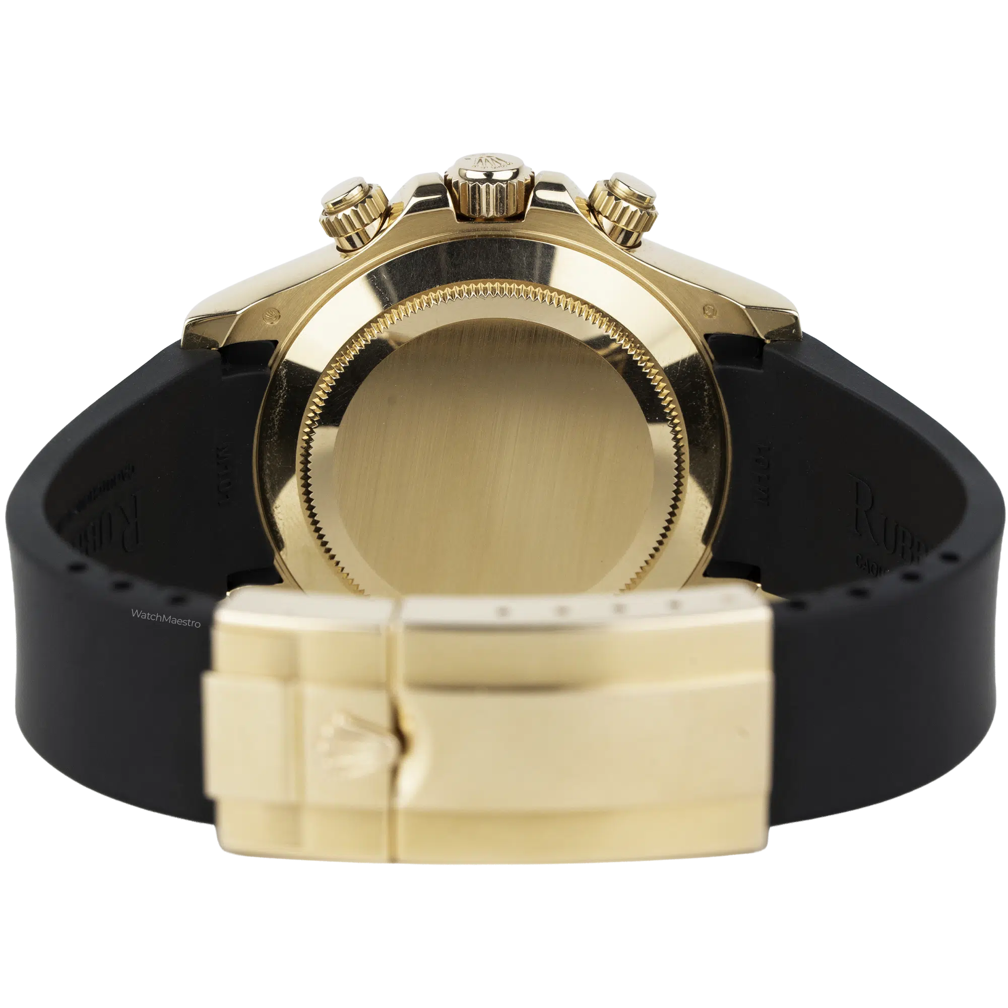 Rolex Daytona Rose Gold Choco Numerals Rubber Strap (6)