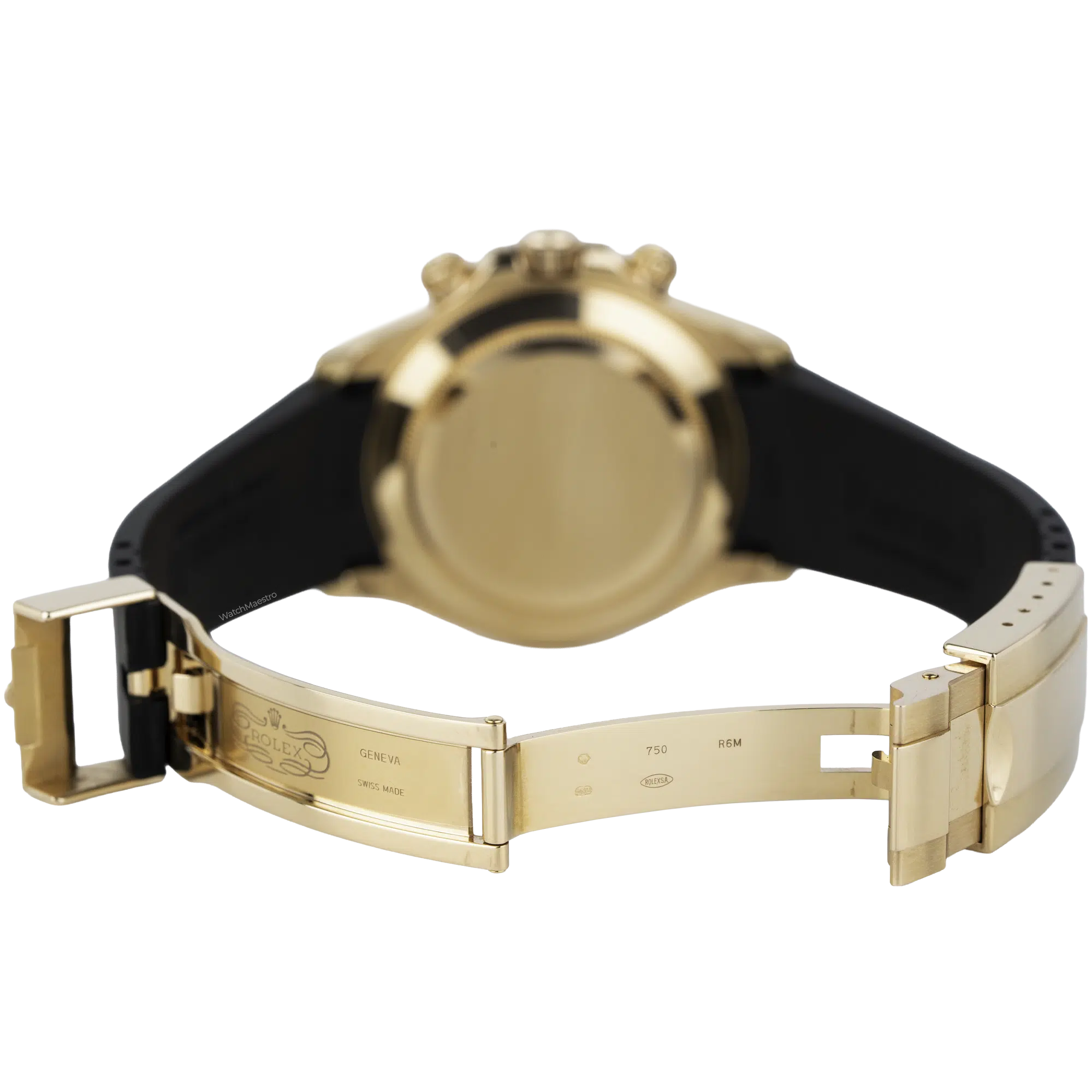 Rolex Daytona Rose Gold Choco Numerals Rubber Strap (7)