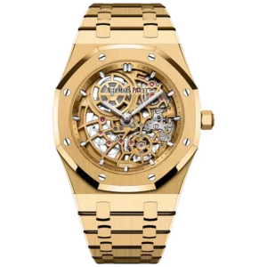 AP Jumbo Yellow Gold Skeleton Dial
