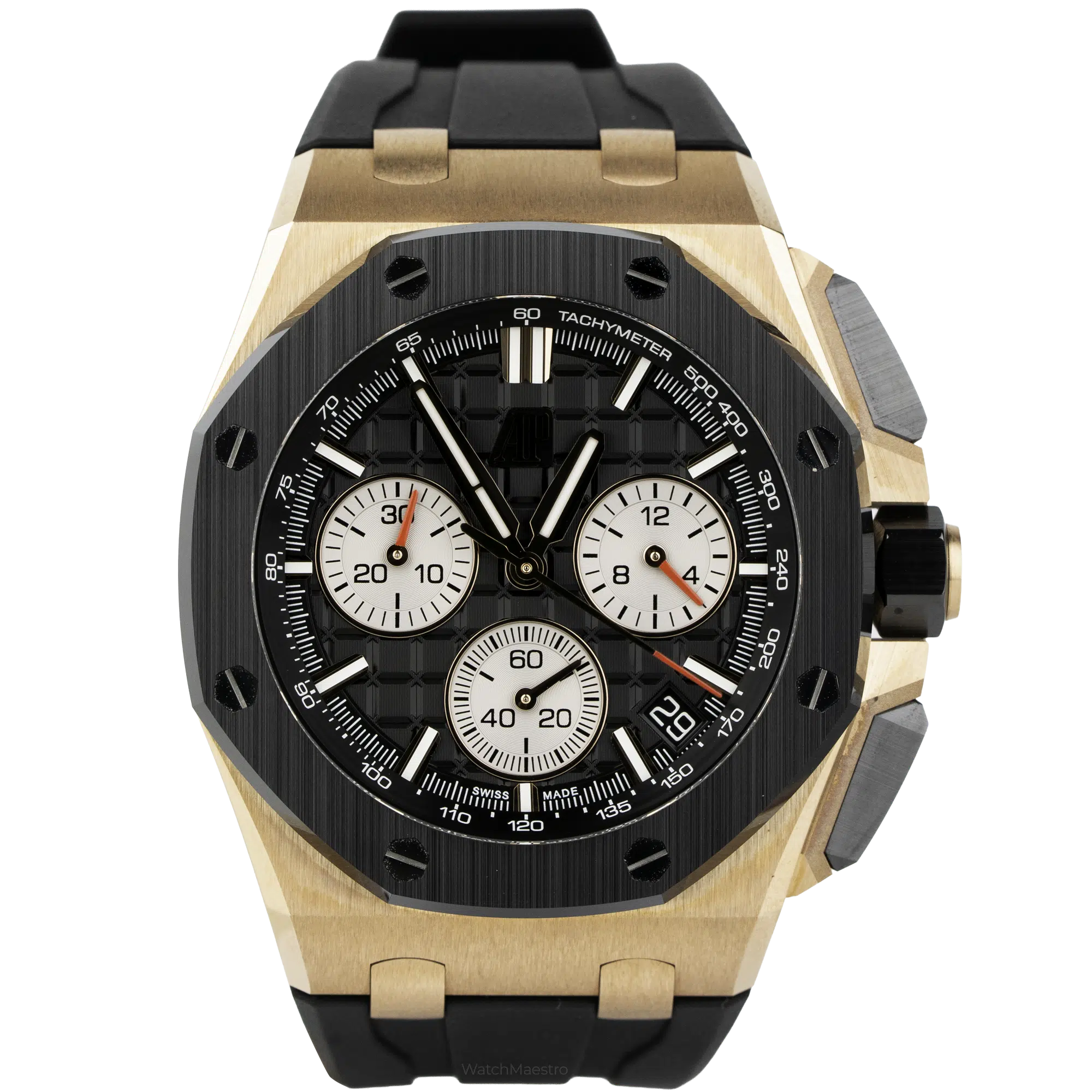 AP Royal Oak Offshore Rose Gold Black Dial (1)