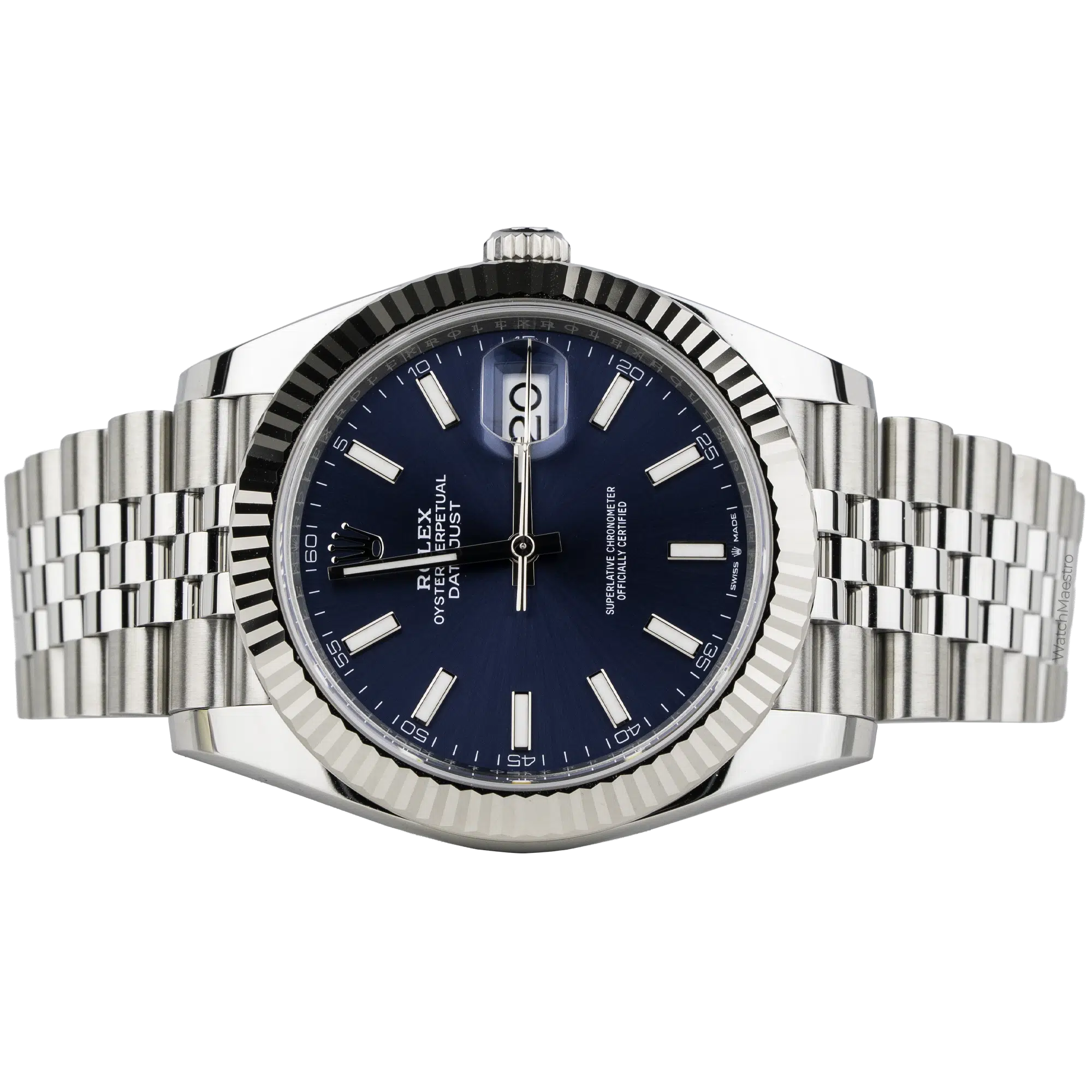 Rolex Datejust 41 Blue Fluted Jubilee (2)