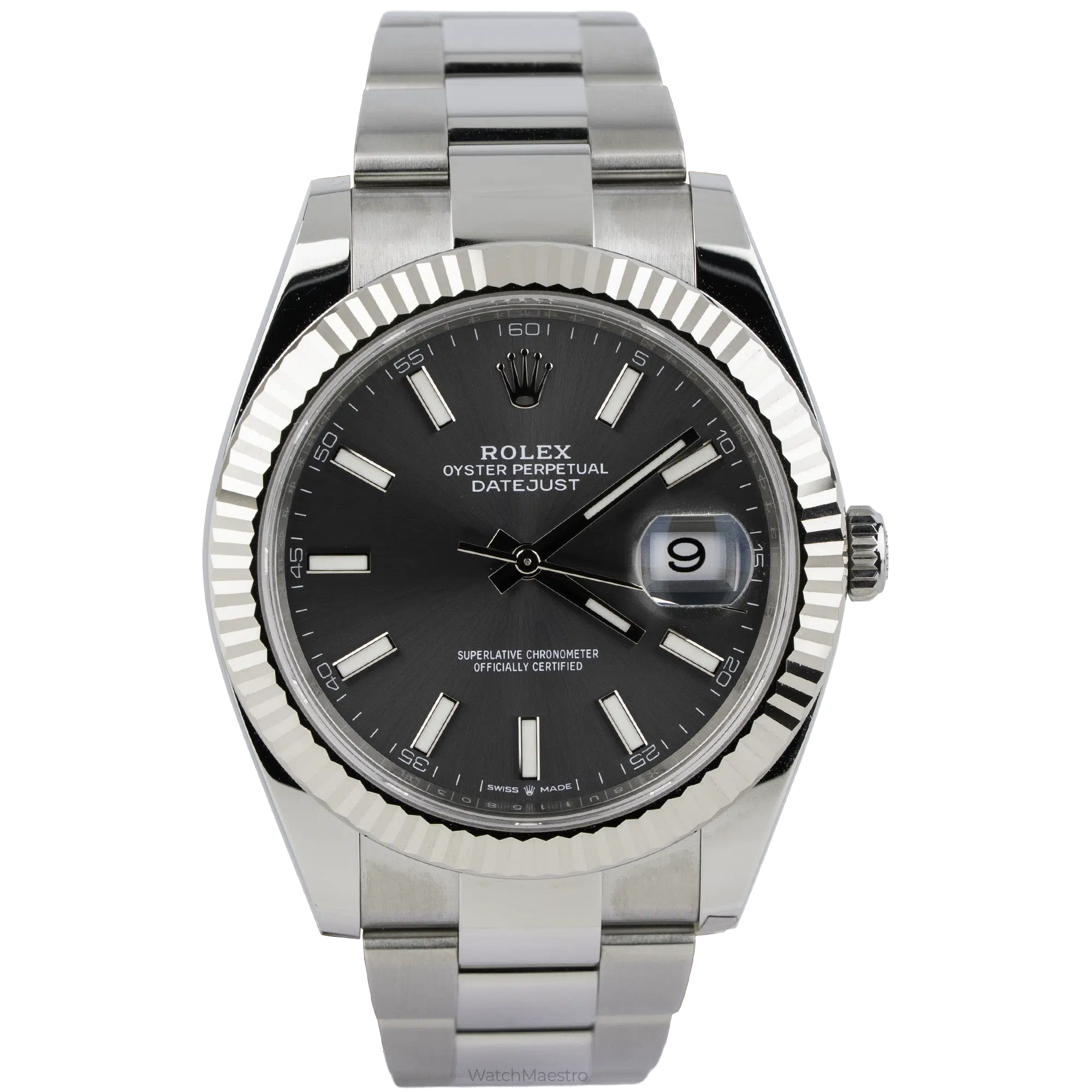 Rolex Datejust 41 Grey Oyster Fluted (1)
