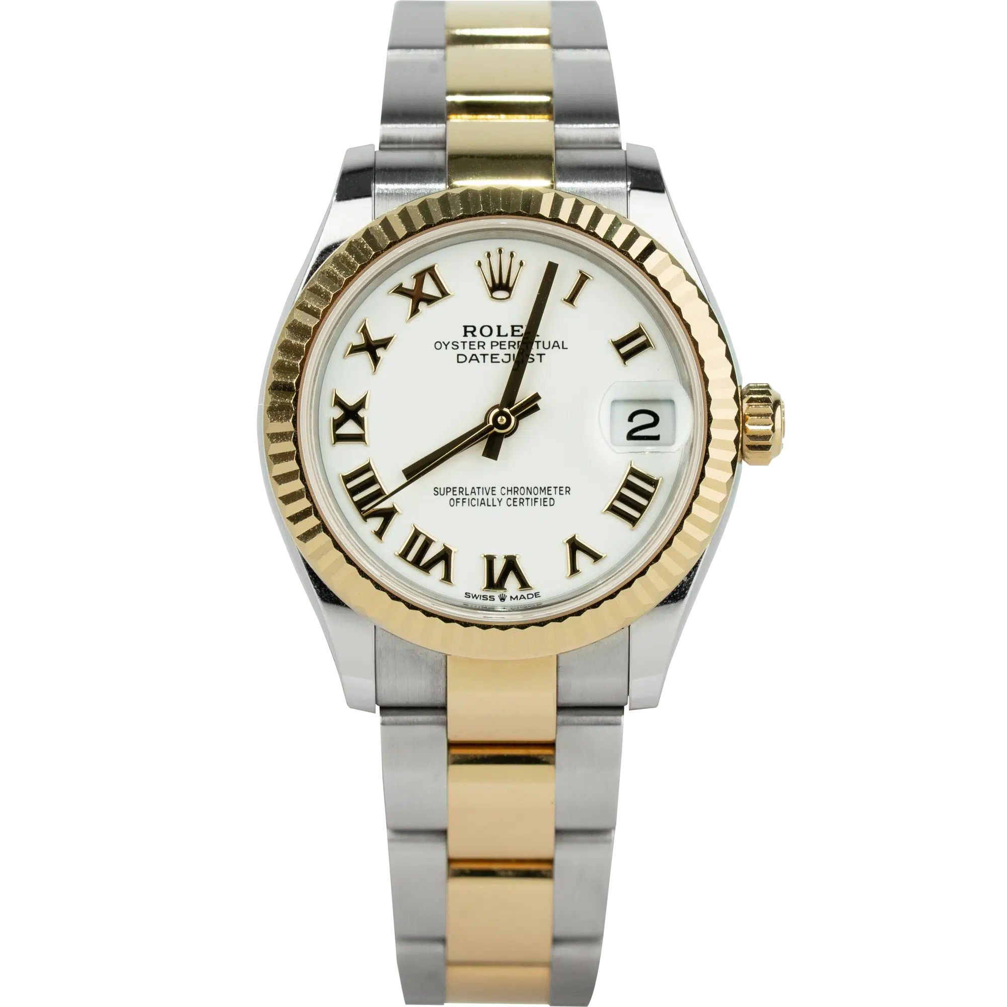 Rolex Datejust 31 White Roman Two Tone (1)