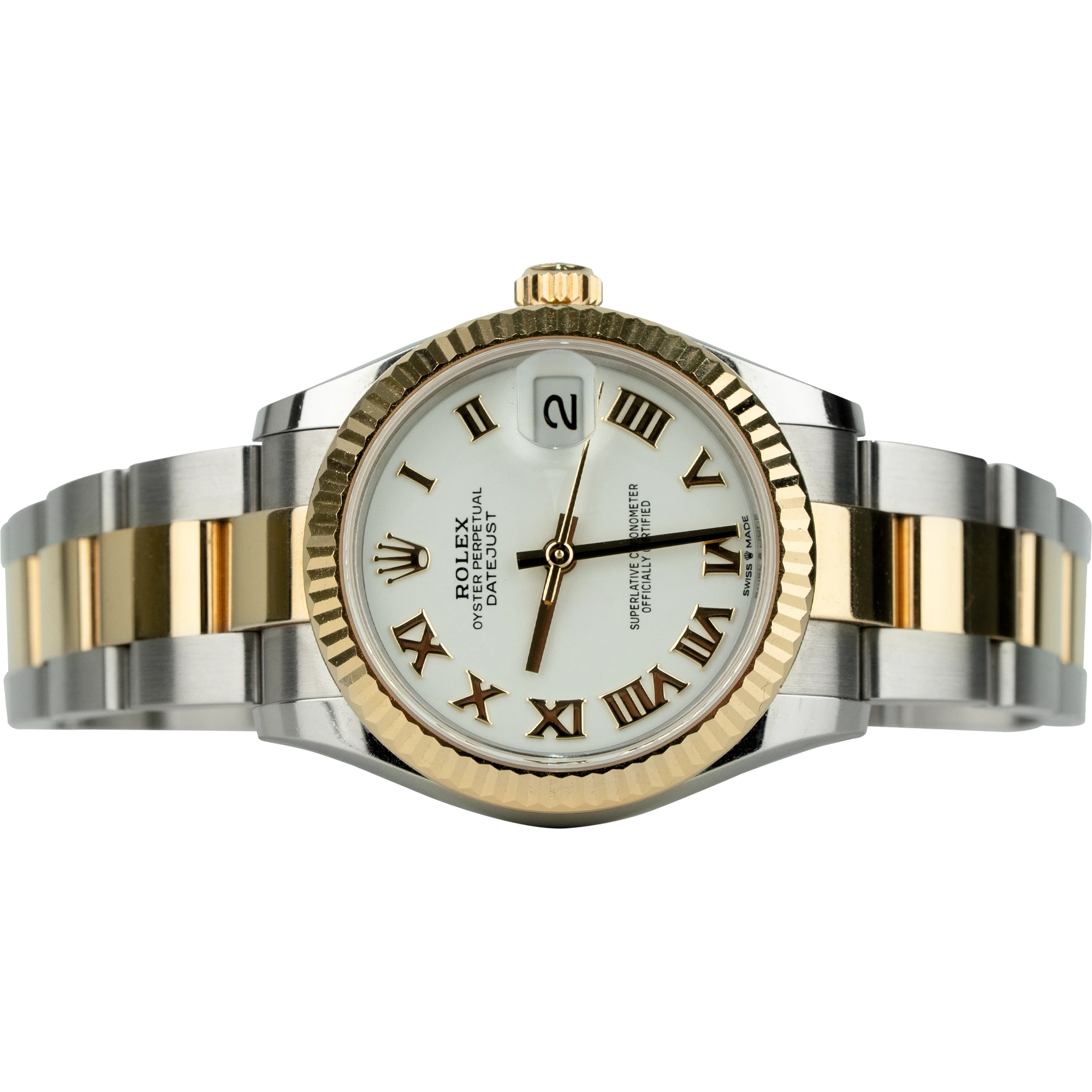 Rolex Datejust 31 White Roman Two Tone (9)