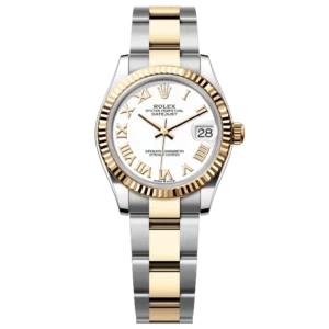 Rolex Datejust 31 White Roman Two-Tone Yellow Gold Oyster Fluted Product