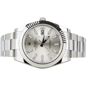 Rolex Datejust 41 Silver Fluted Oyster (2)