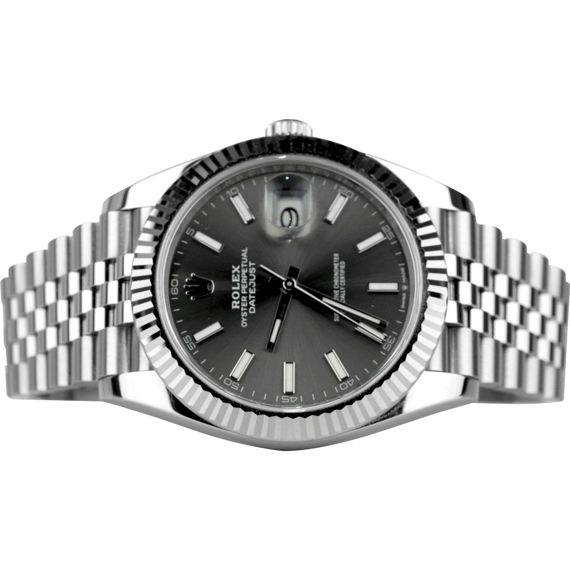 Rolex Datejust Slate Grey Dial Jubilee Fluted (2)