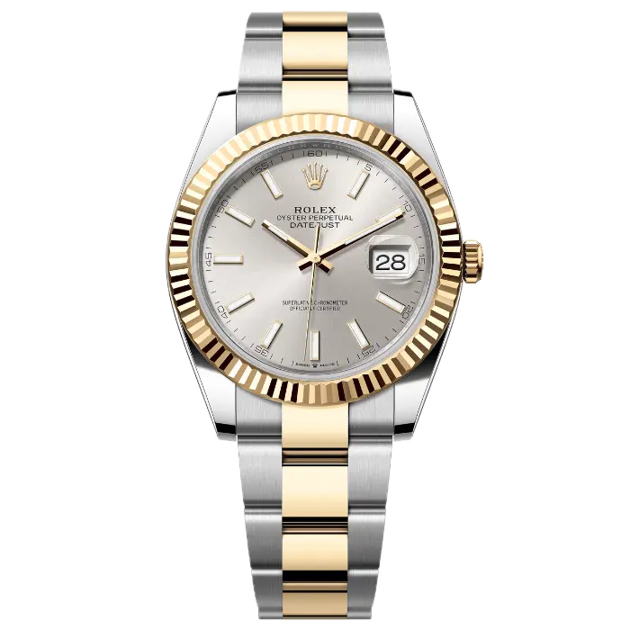 Rolex Datejust 41 Two Tone Silver Oyster