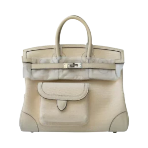 Hermes Birkin 25 Cargo Ecru Nata Canvas PHW