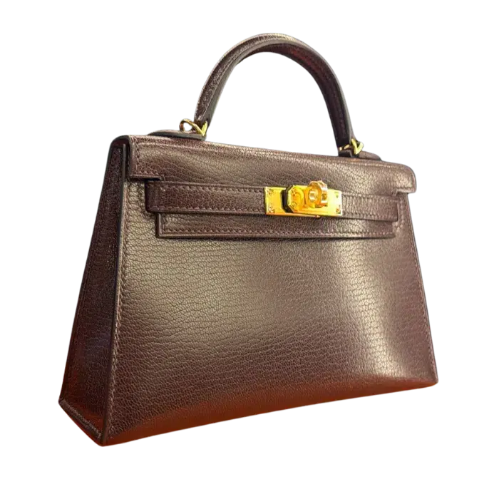 Hermes Mini Kelly Chevre Chamkila Rouge Gold Hardware 2025