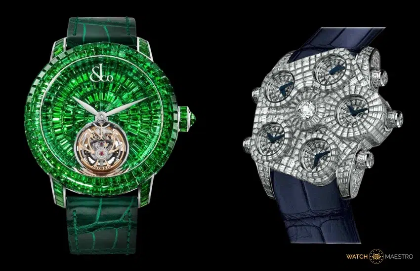Jacob & Co Caviar Tourbillon Tsavorites and Grand Baguette Diamond