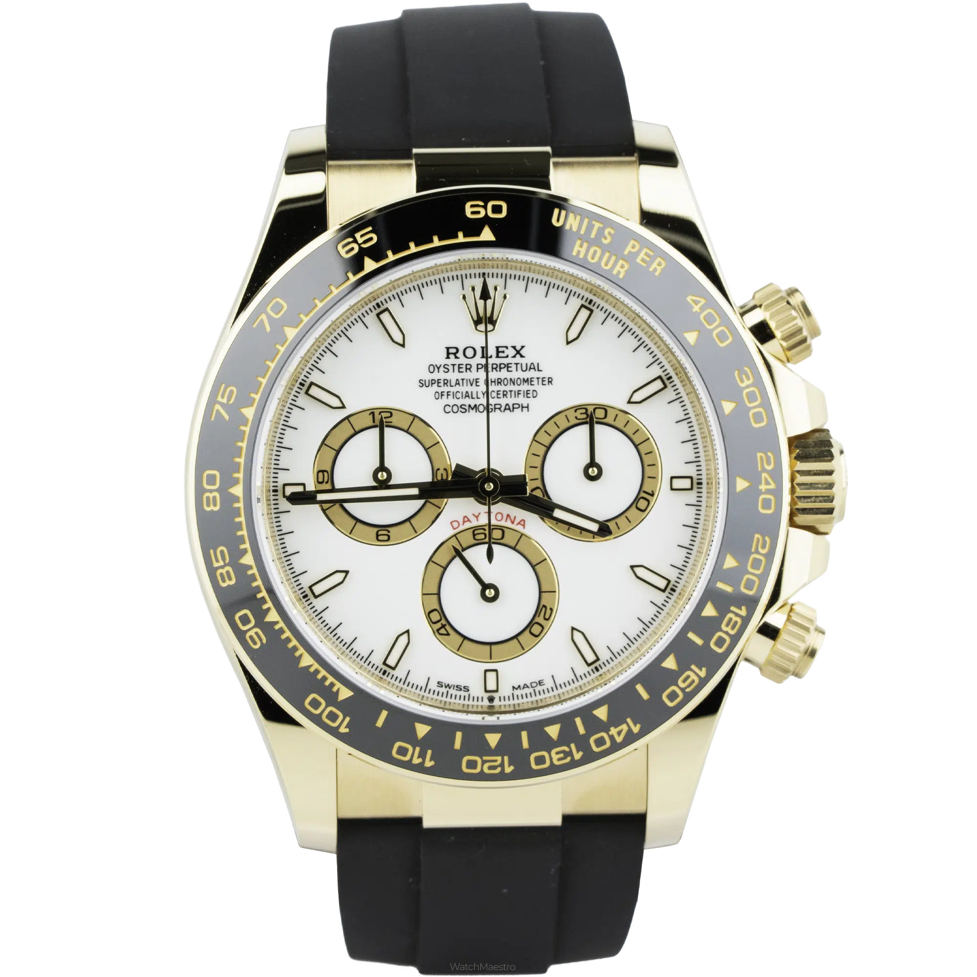 Rolex Daytona Oysterflex YG White 1