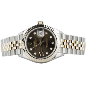 Rolex Lady Datejust 28 Choco Diamond Star Roman IX 2
