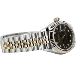 Rolex Lady Datejust 28 Choco Diamond Star Roman IX 4