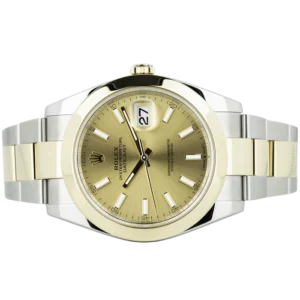 Rolex DJ 41 Two Tone Smooth Jubilee Champagne 2023 Used 2
