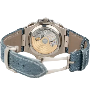 Patek Philippe Denim Nautilus 5980-60G open case back