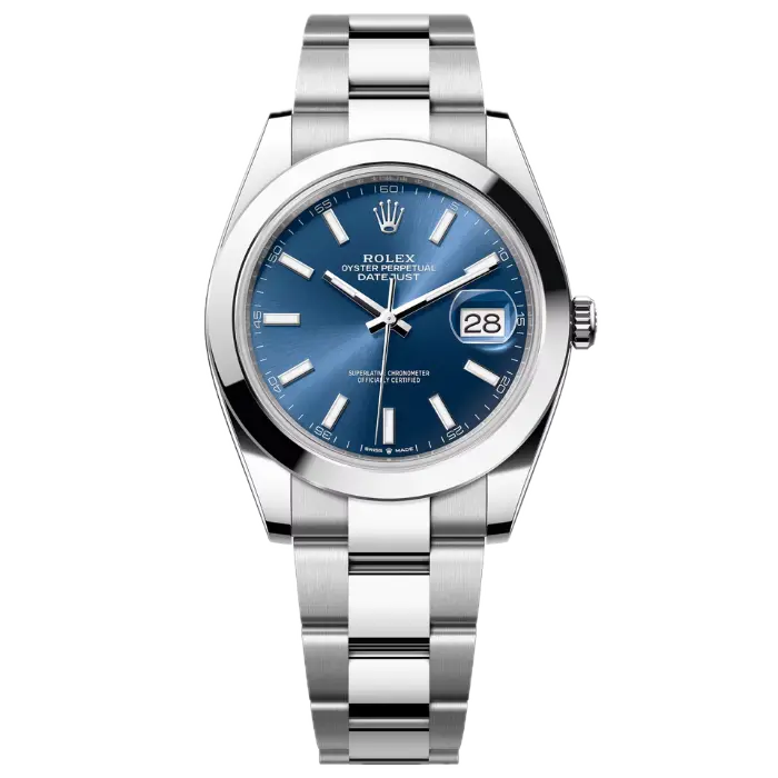 Rolex Datejust 41 Blue Smooth Oyster Product