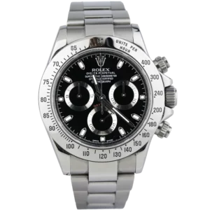 Rolex Daytona Black Steel Bezel 2010 Used 1