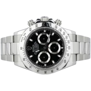 Rolex Daytona Black Steel Bezel 2010 Used 2