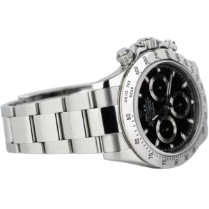 Rolex Daytona Black Steel Bezel 2010 Used 4