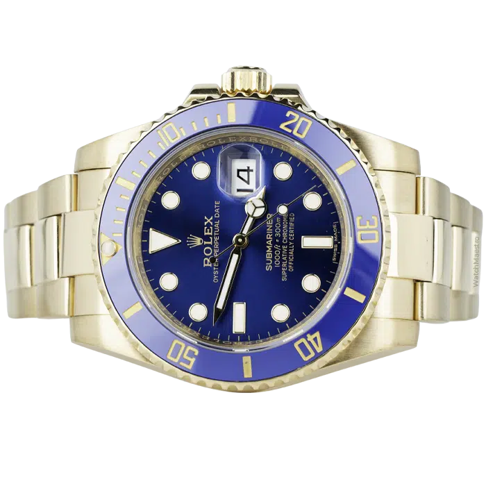 Rolex Submariner YG Blue Dial 2019 Used 2