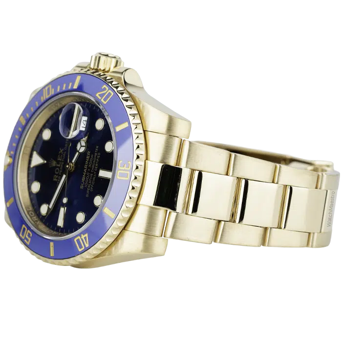 Rolex Submariner YG Blue Dial 2019 Used 3
