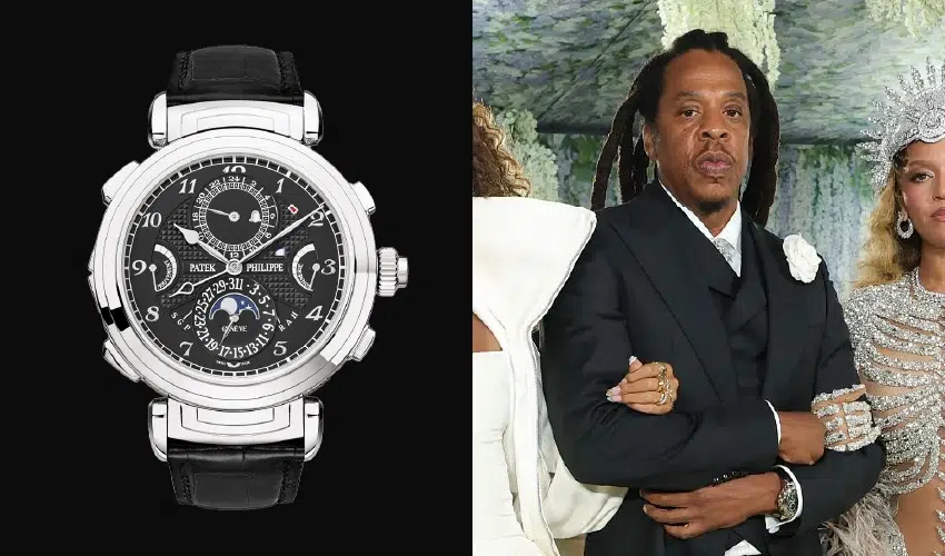 Jay-Z wearing the $6M Patek Philippe Grandmaster Chime at the 2026 Met Gala.