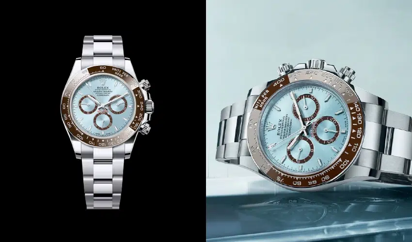 Rolex Daytona Platinum Ice Blue Index 126506