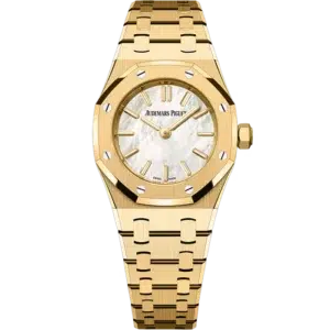 Audemars Piguet Royal Oak Yellow Gold Mini Mother of Pearl
