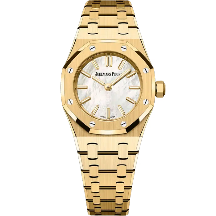 Audemars Piguet Royal Oak Yellow Gold Mini Mother of Pearl