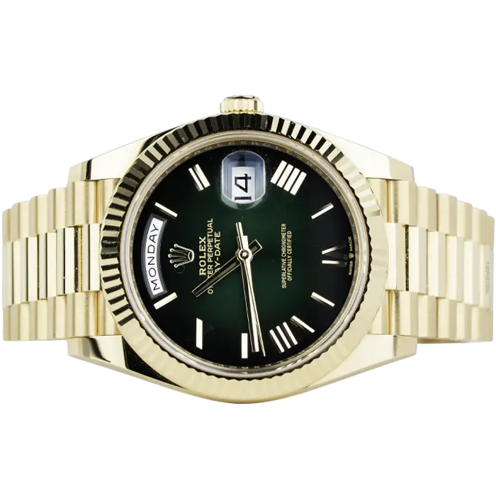 Rolex-Day-Date-40-Yellow-Gold-Green-Ombre-2