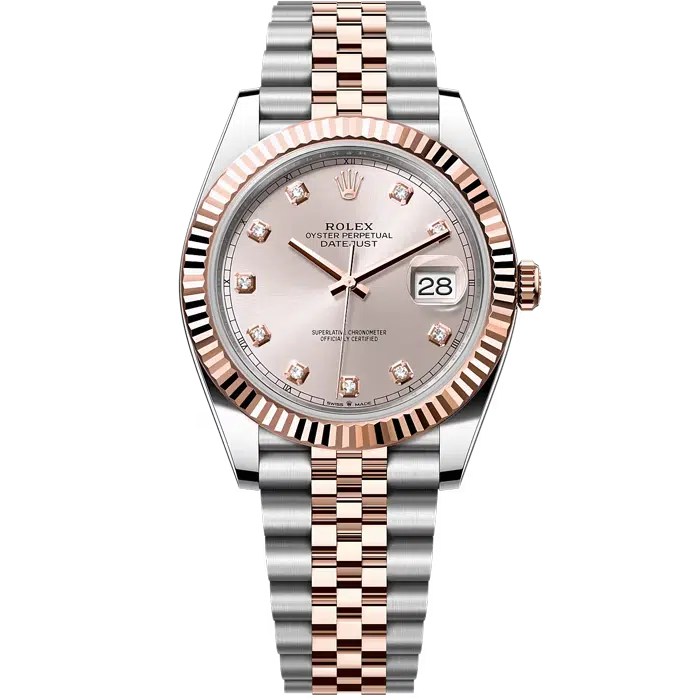Rolex Datejust Two Tone Rose Gold with Diamond Dial