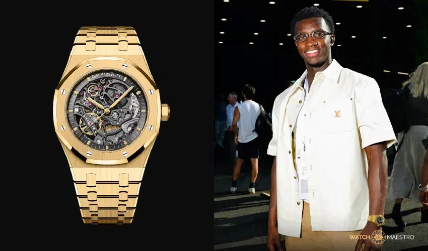 Eddie Nketiah's AP Royal Oak watch, reference 15407BA.OO.1220BA.01
