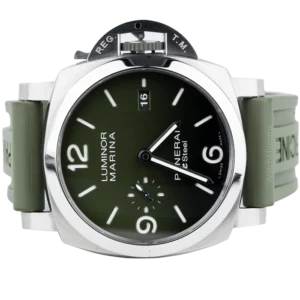 PANERAI LUMINOR MARINA VERDE SMERALDO 44MM STAINLESS STEEL GREEN STRAP 2