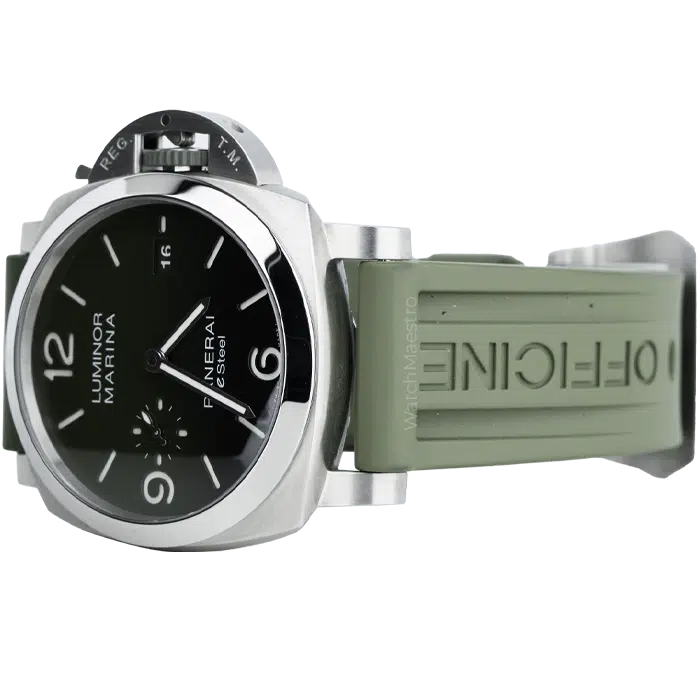 PANERAI LUMINOR MARINA VERDE SMERALDO 44MM STAINLESS STEEL GREEN STRAP 3