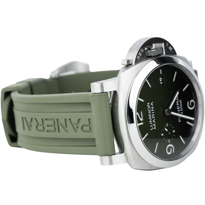 PANERAI LUMINOR MARINA VERDE SMERALDO 44MM STAINLESS STEEL GREEN STRAP 4