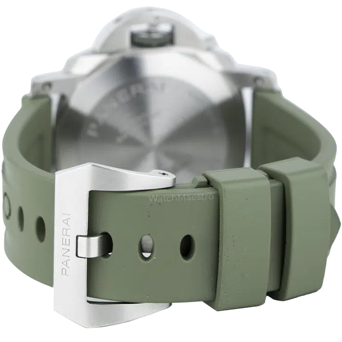 PANERAI LUMINOR MARINA VERDE SMERALDO 44MM STAINLESS STEEL GREEN STRAP 5