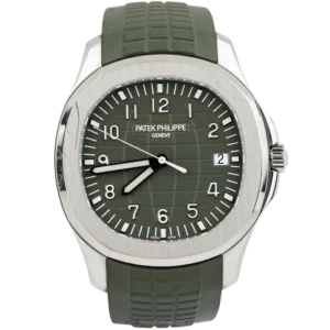 Patek Philippe Aquanaut White Gold Green Dial 5168G 1