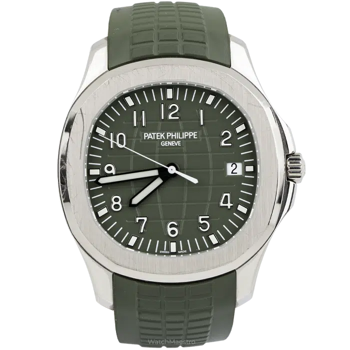Patek Philippe Aquanaut White Gold Green Dial 5168G 1