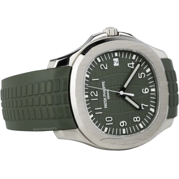 Patek Philippe Aquanaut White Gold Green Dial 5168G 4