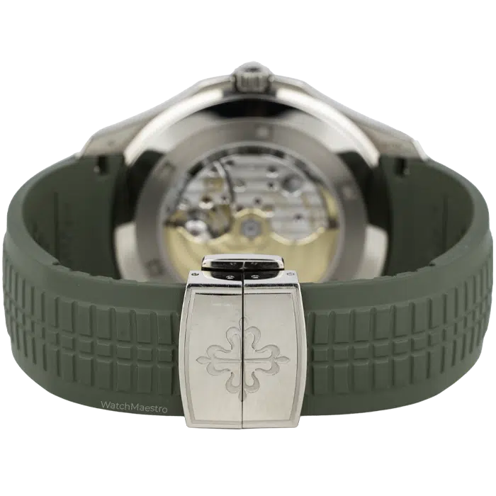 Patek Philippe Aquanaut White Gold Green Dial 5168G 5