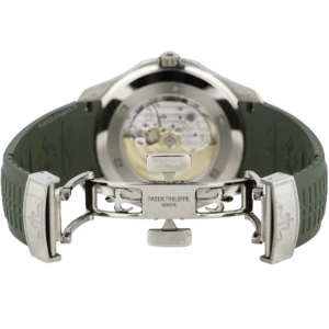 Patek Philippe Aquanaut White Gold Green Dial 5168G 6
