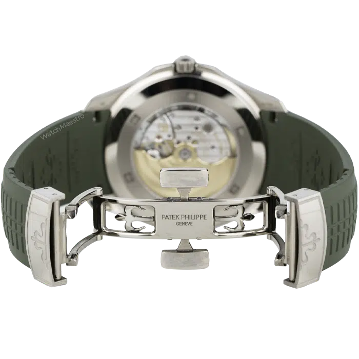 Patek Philippe Aquanaut White Gold Green Dial 5168G 6