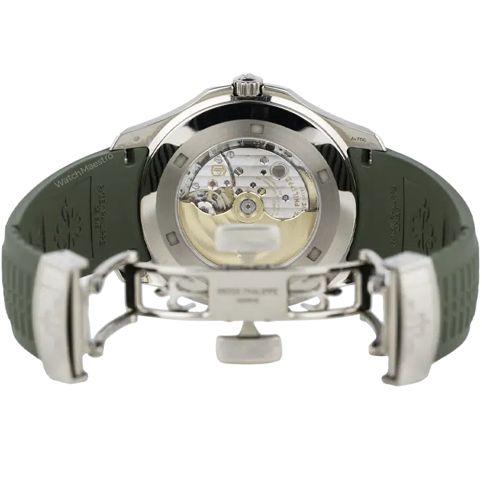Patek Philippe Aquanaut White Gold Green Dial 5168G 7