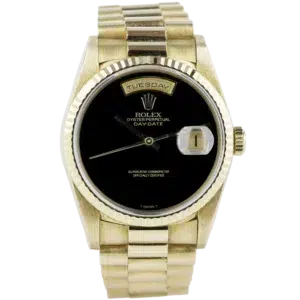 ROLEX DAY DATE ONYX BLACK DIAL