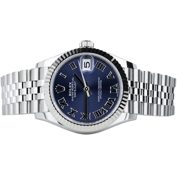Rolex Datejust 31 Blue Roman Dial with Fluted Bezel Jubilee Bracelet 2026 2