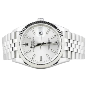 Rolex Datejust 36 Silver Dial with Fluted Bezel Jubilee Bracelet 2